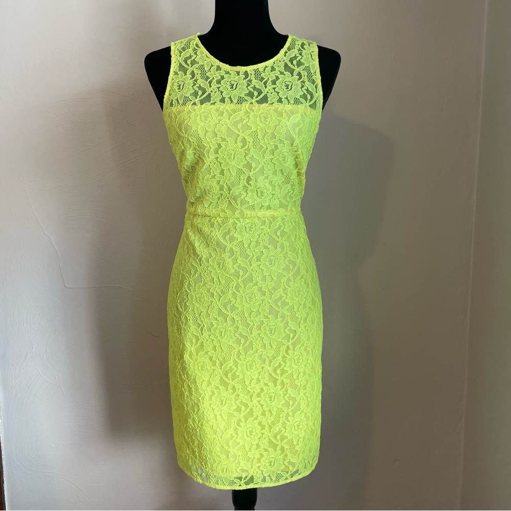 J. Crew Yellow Lace Dress 2
